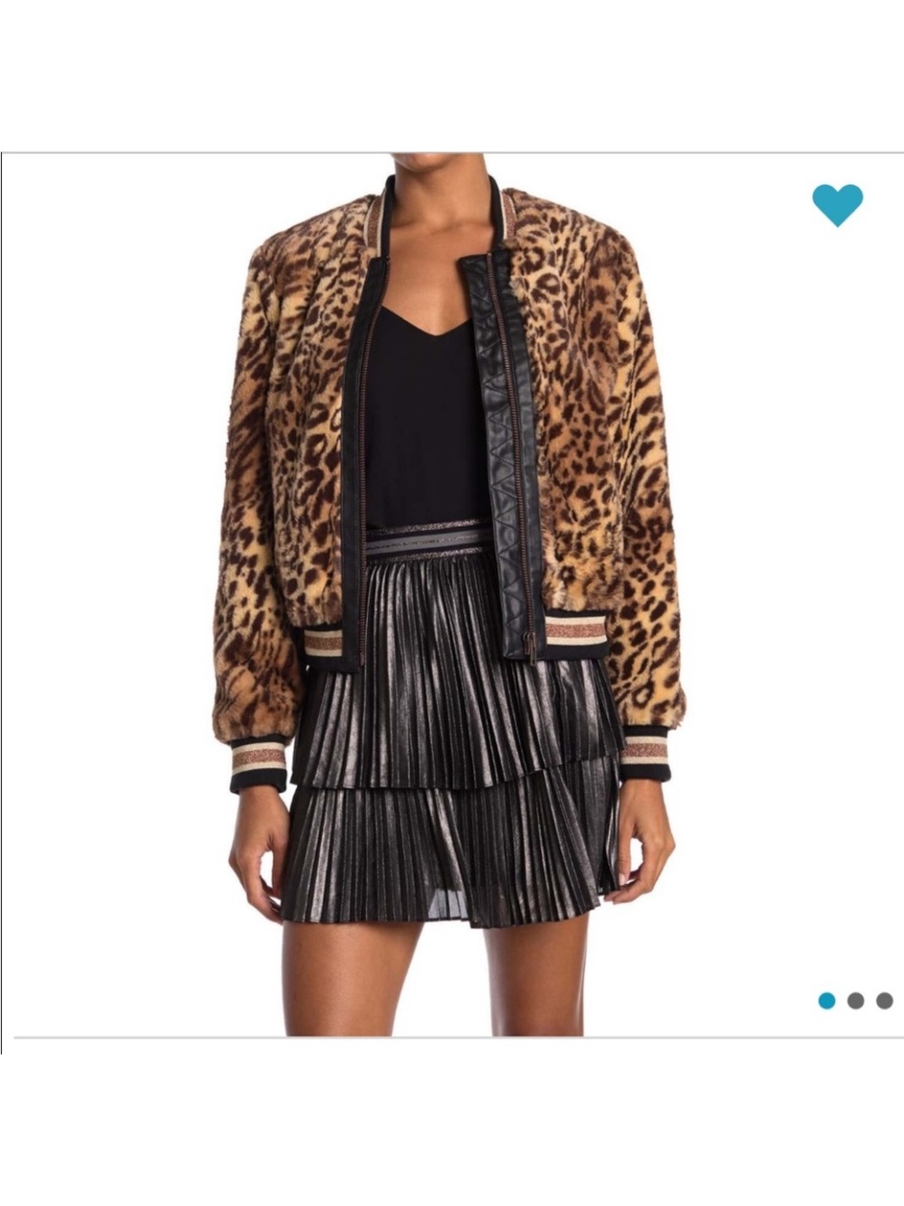 Bailey 44 Leopard-Print Bomber Jacket in Brown